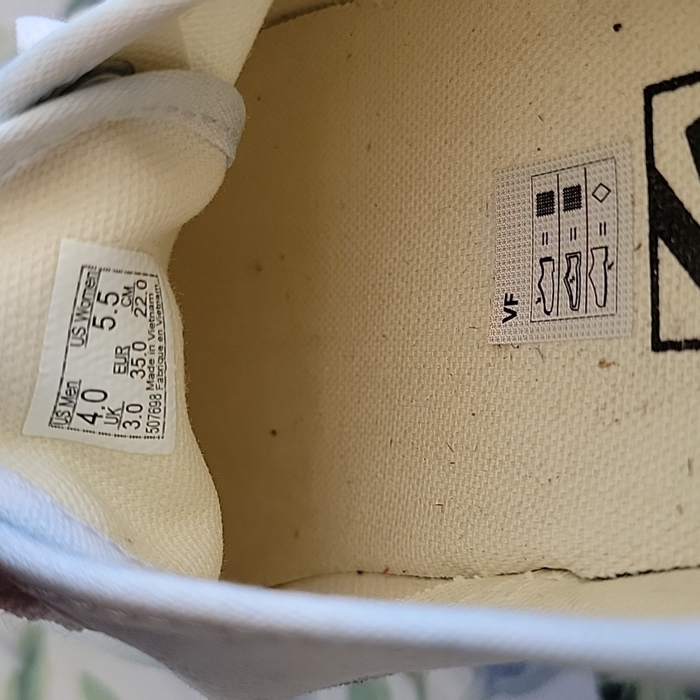 Vans Women's Sneakers in Light Blue and White Size 5.5 Womens 4 Mens - Picture 9 of 9